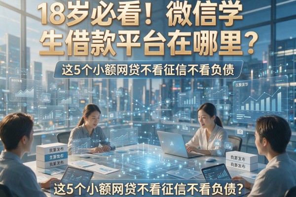 18岁必看！微信学生借款平台在哪里？这5个小额网贷不看征信不看负债