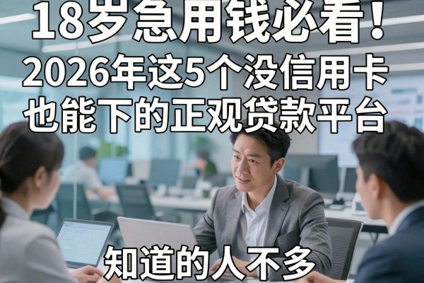 18岁急用钱必看!2026年这5个没信用卡也能下的正规贷款平台,知道的人不多