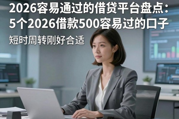 2026容易通过的借贷平台盘点:5个2026借款500容易过的口子,短时周转刚好合适