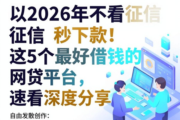 2026年不看征信秒下款!这5个最好借钱的网贷平台速看深度分享