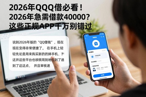 2026年QQ借钱必看!2026年急需借款40000?这些正规APP千万别错过