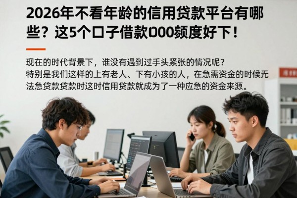 2026年不看年龄的信用贷款平台有哪些?这5个口子借款1000额度好下!