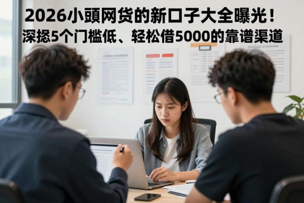 2026小额网贷新口子大全曝光!深挖5个门槛低、轻松借5000的靠谱渠道