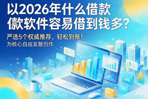2026年什么借款软件容易借到钱多？严选5个权威推荐，轻松到账！