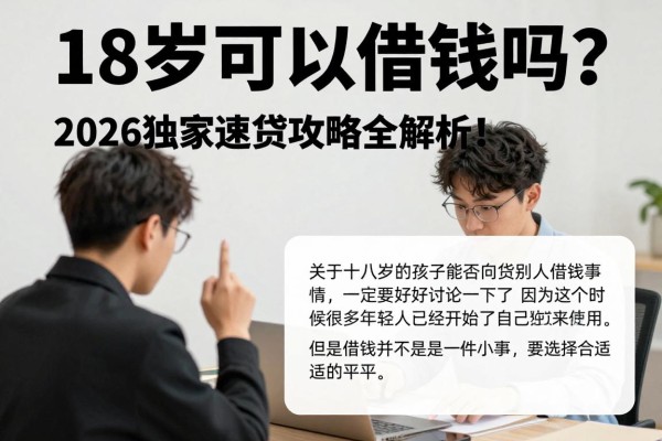 18岁可以借钱吗?2026独家速贷攻略全解析,手把手教你轻松借到钱!