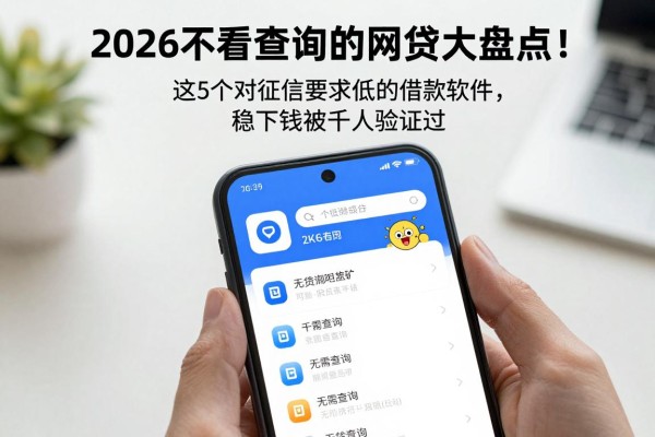 2026不看查询的网贷大盘点!这5个对征信要求低的借款软件,稳下款被千人验证过