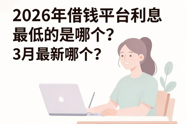 2026年借钱平台利息最低的是哪个?3月最新盘点这5个不看手机实名的小贷