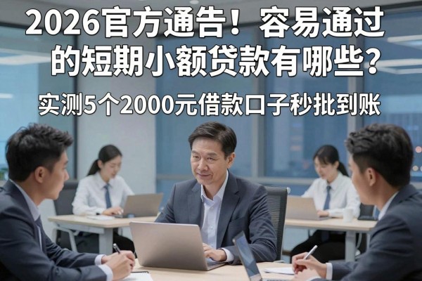 2026官方通告！容易通过的短期小额贷款有哪些？实测5个2000元借款口子秒批到账