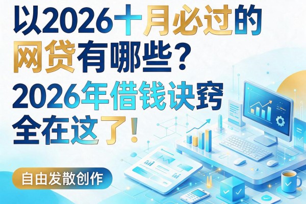 2026十月必过的网贷有哪些？2026年借钱诀窍全在这了！