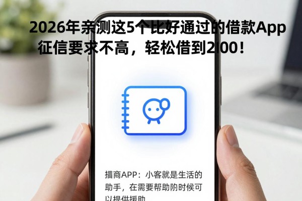 2026年亲测这5个比较好通过的借款app,征信要求不高,轻松借到2000!