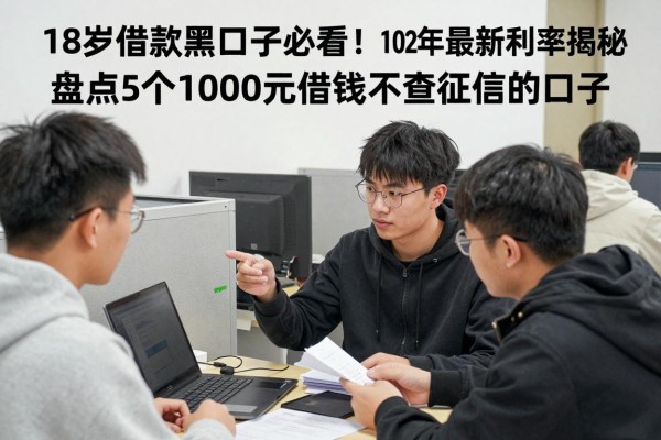 18岁借款黑口子必看!2026年最新利率揭秘,盘点5个1000元借钱不查征信的口子