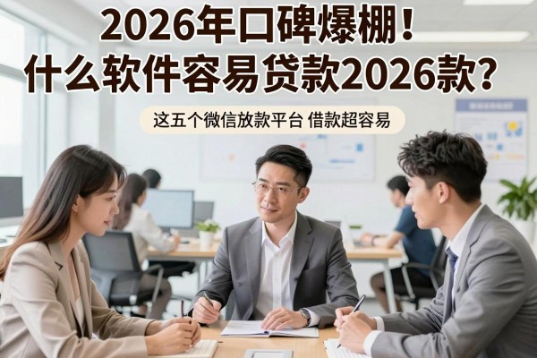 2026年口碑爆棚!什么软件容易贷款2026款?这五个微信放款平台借款超容易