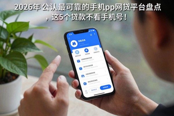 2026年公认最可靠的手机app网贷平台盘点,这5个贷款不看手机号!