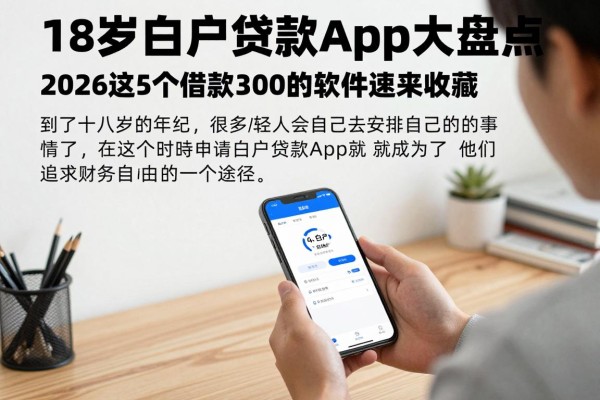18岁白户贷款app大盘点!2026这5个借款3000的软件速来收藏