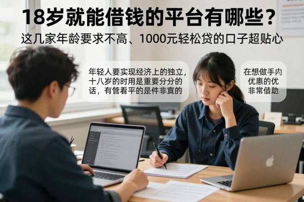 18岁就能借钱的平台有哪些?这几家年龄要求不高、1000元轻松贷的口子超贴心