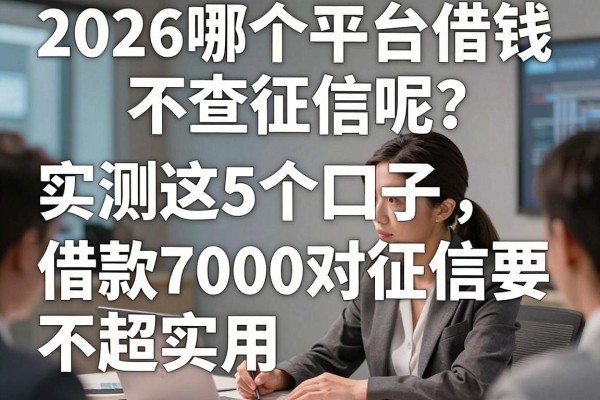 2026哪个平台借钱不查征信呢?实测这5个口子,借款7000对征信要求不高超实用!