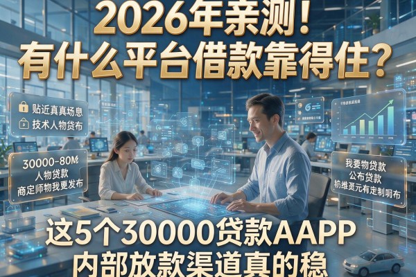 2026年亲测！有什么平台借款靠得住？这5个30000贷款APP内部放款渠道真的稳