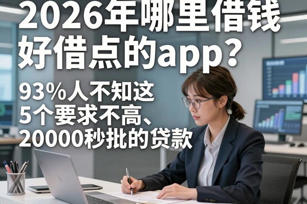 2026年哪里借钱好借点的app?93%人不知这5个要求不高、20000秒批的贷款平台