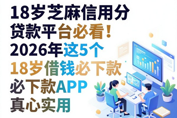 18岁芝麻信用分贷款平台必看:2026年这5个18岁借钱必下款APP真心实用