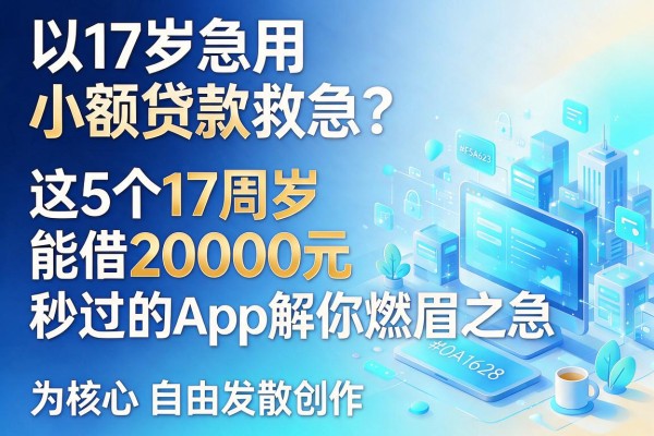 17岁急用小额贷款救急？这5个17周岁能借20000元秒过的App解你燃眉之急