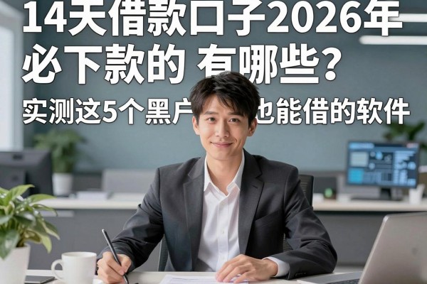14天借款口子2026年必下款的有哪些?实测这5个黑户也能借的软件!