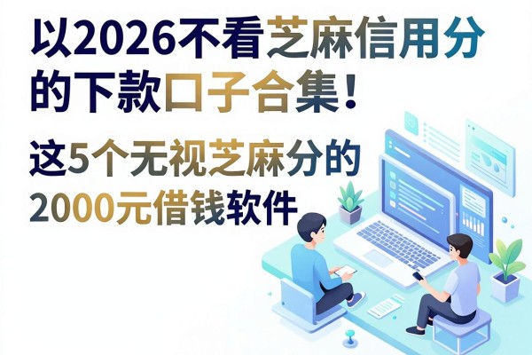 2026不看芝麻信用分的下款口子合集!这5个无视芝麻分的借钱软件,2000元快速到账速来体验