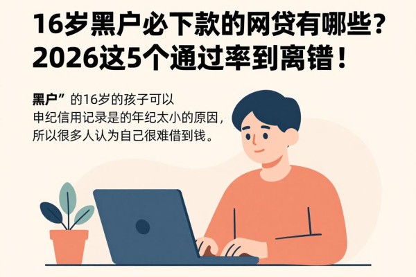 16岁黑户必下款的网贷有哪些？2026这5个通过率高到离谱！