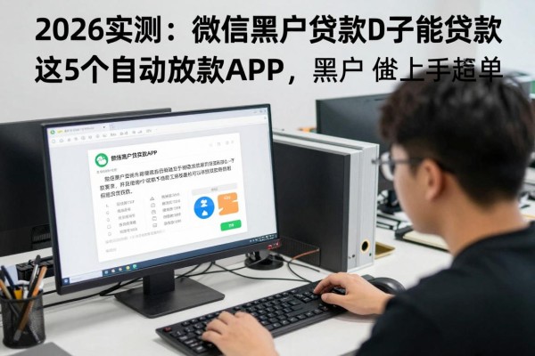 2026实测：微信黑户贷款口子能贷款！这5个自动放款APP，黑户借钱上手超简单