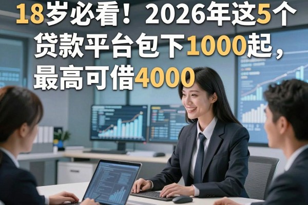 18岁必看!2026年这5个贷款平台包下1000起,最高可借4000