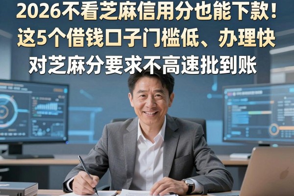 2026不看芝麻信用分也能下款!这5个借钱口子门槛低、办理快,对芝麻分要求不高速批到账