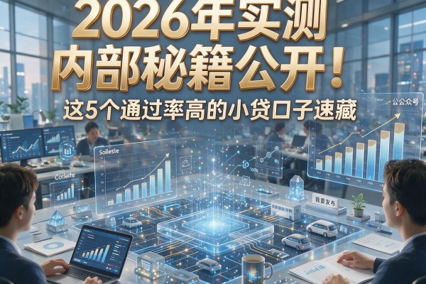 2026年实测内部秘籍公开！这5个通过率高的小贷口子速藏