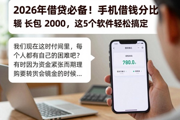 2026年借贷必备!手机借钱分期比较长的包下2000,这5个软件轻松搞定