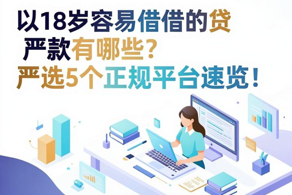 18岁容易借的贷款有哪些？严选5个正规平台速览！