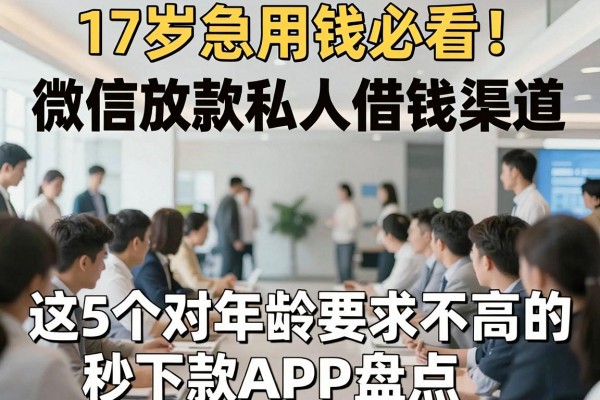 17岁急用钱必看！微信放款私人借钱渠道，这5个对年龄要求不高的秒下款APP盘点