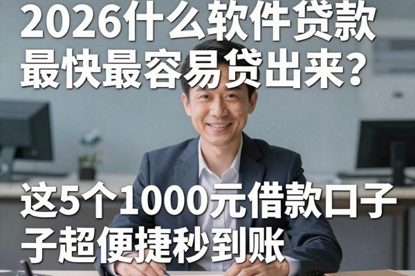 2026什么软件贷款最快最容易贷出来?这5个1000元借款口子超便捷秒到账