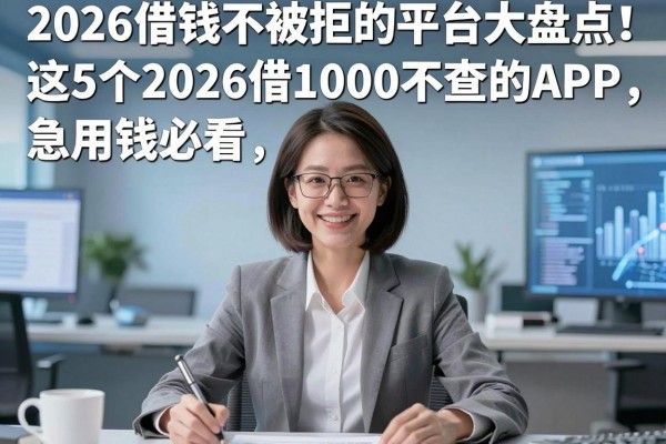 2026借钱不被拒的平台大盘点！这5个2026借1000不查的APP，急用钱必看