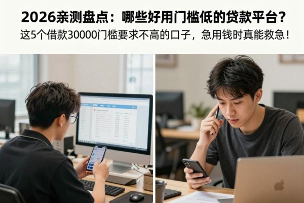 2026亲测盘点:哪些好用门槛低的贷款平台?这5个借款30000门槛要求不高的口子,急用钱时真能救急!