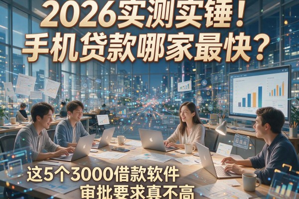 2026实测实锤！手机贷款哪家最快？这5个3000借款软件审批要求真不高