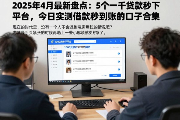 2025年4月最新盘点:5个一千贷款秒下平台,今日实测借款秒到账的口子合集