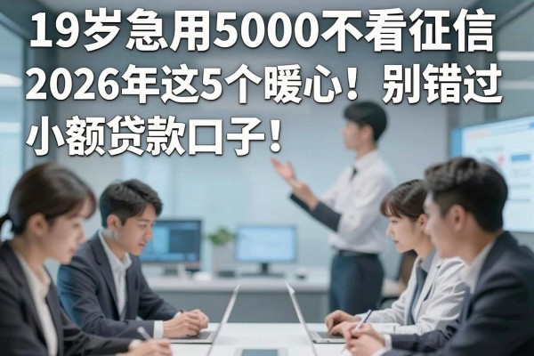 19岁急用5000不看征信,2026年这5个暖心小额贷款口子别错过