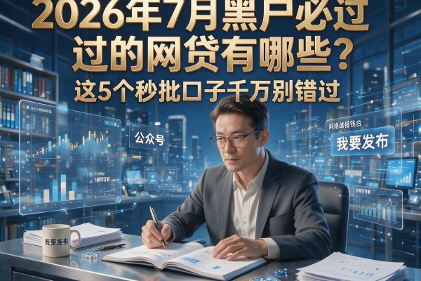 2026年7月黑户必过的网贷有哪些？这5个秒批口子千万别错过！