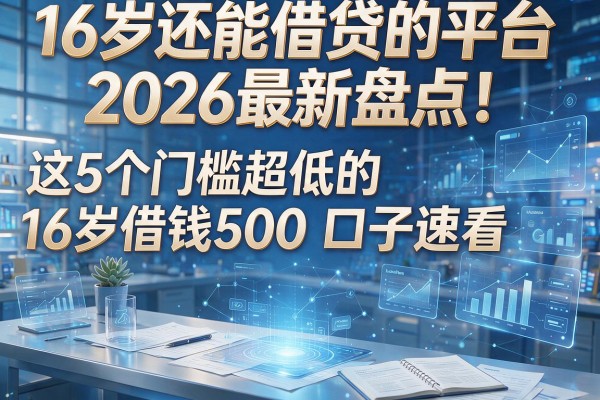 16岁还能借贷的平台2026最新盘点！这5个门槛超低的16岁借钱500口子速看
