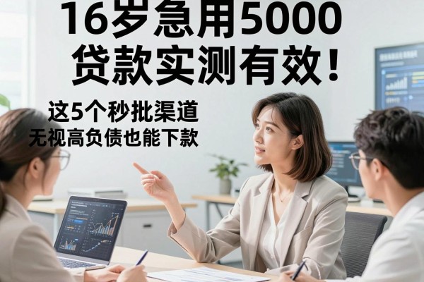16岁急用5000贷款实测有效！这5个秒批渠道无视高负债也能下款