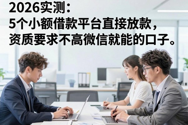 2026实测:5个小额借款平台直接放款,资质要求不高微信就能下款的口子