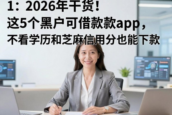 2026年干货!这5个黑户可借款款app,不看学历和芝麻信用分也能下款