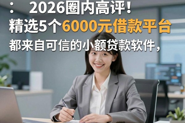 2026圈内高评!精选5个6000元借款平台,都来自可信的小额贷款软件
