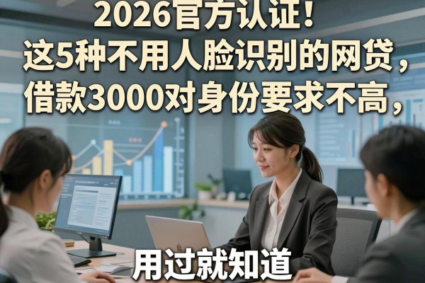 2026官方认证！这5种不用人脸识别的网贷，借款3000对身份要求不高，用过就知道