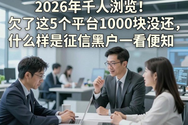 2026年千人浏览!欠了这5个平台1000块没还,什么样是征信黑户一看便知