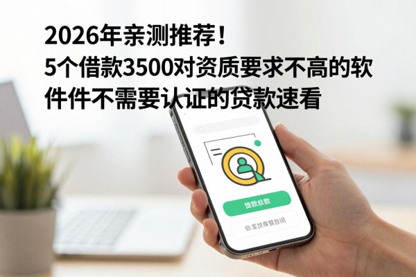 2026年亲测推荐!5个借款3500对资质要求不高的软件,不需要认证的贷款速看