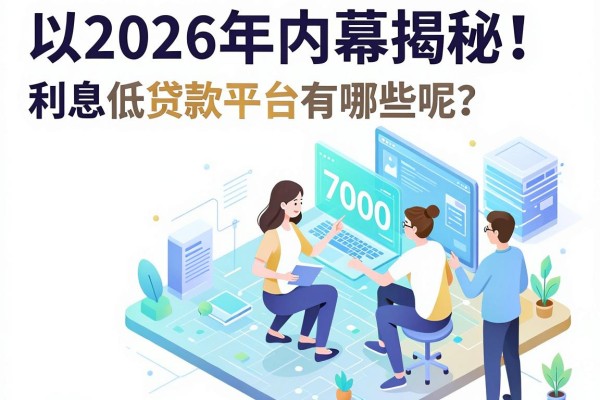 2026年内幕揭秘！利息低的小额贷款平台有哪些呢？顺道汇集这5个利息低的小额借款7000的口子